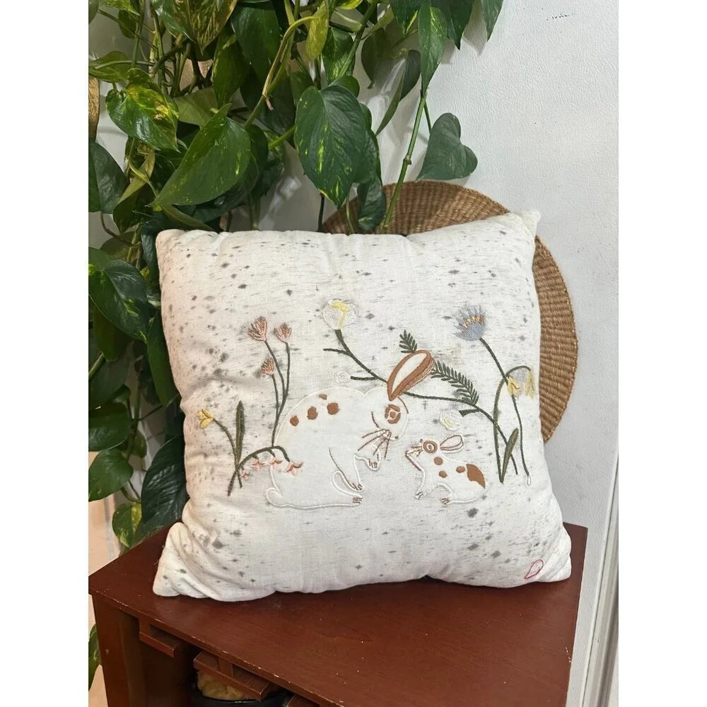 Target threshold, decorative pillow bunnies